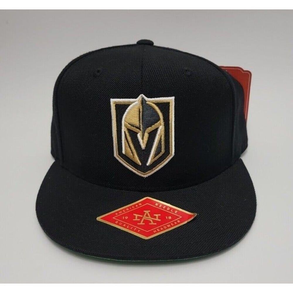 Vegas Golden Knights NHL Hockey American Needle Fitted  Hat Sz 7 Cap VGK Las Sin